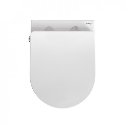 BelBagno Uno BB3105CHR-BS/SC Унитаз подвесной с сиденьем и креплением с функцией биде и смесителем