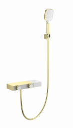Wonzon &amp; Woghand Shelf WW-B2551-BG Смеситель для ванны с душем и термостатом темный графит