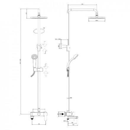 Paffoni Blu ZCOL632NO душевая стойка