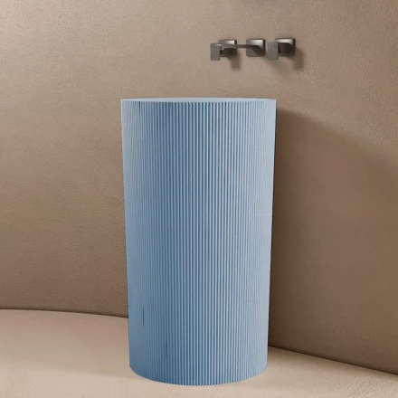 ABBER Stein AS2501Blau раковина отдельностоящая