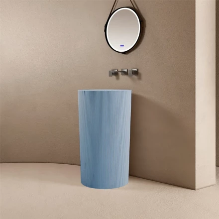 ABBER Stein AS2501Blau раковина отдельностоящая