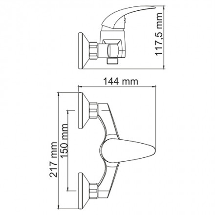 Wasserkraft Isen 2602 Смеситель для душа