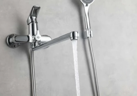 AQUATEK ВЕГА AQ1042CR смеситель для ванны с длинным изливом