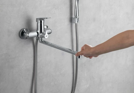 AQUATEK ВЕГА AQ1042CR смеситель для ванны с длинным изливом
