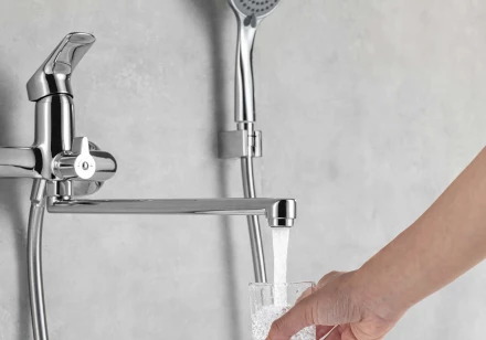 AQUATEK ВЕГА AQ1042CR смеситель для ванны с длинным изливом