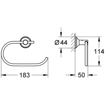 Grohe Essentials Authentic 40657001 Держатель туалетной бумаги