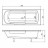 Aquanet Extra 170x70 акриловая ванна без гидромассажа
