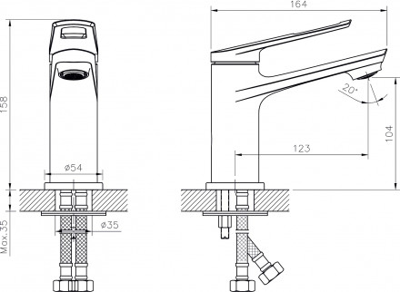 Rush Socotra ST1235-11 Смеситель для раковины