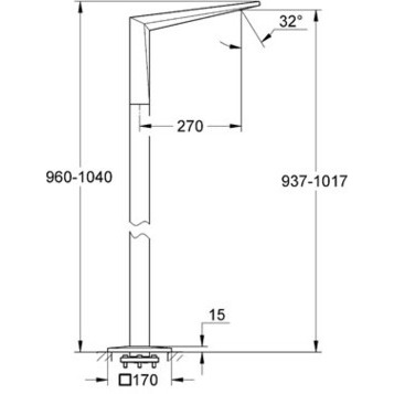 Grohe Allure Brilliant 13301 000 Излив для ванны