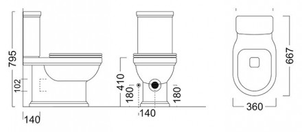 Kerama Marazzi Pompei унитаз напольный, белый глянцевый
