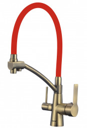 Savol S-L1805C-03 смеситель для мойки бронзовый под фильтр