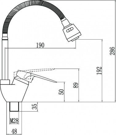 Fmark FM4304 смеситель для кухонной мойки