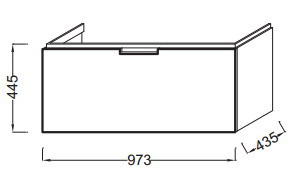 Jacob Delafon Reve EB1132-G1C тумба под раковину 100 белый