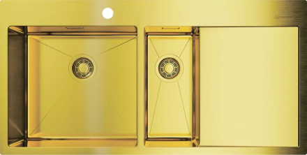 Omoikiri Akisame 100-2-LG-L мойка 1000x510 светлое золото