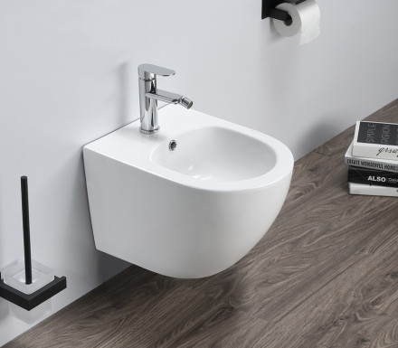 Azario Grado AZ-0046-BW SP 48x37x32,5 подвесное биде белый глянец
