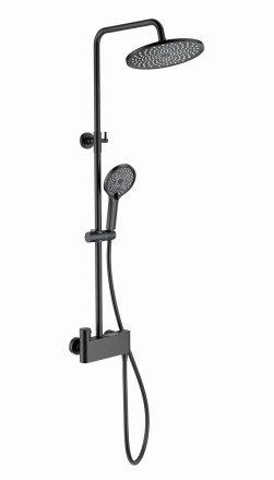 Wonzon &amp; Woghand Muse WW-B3110-MB Душевая система с термостатом черный матовый