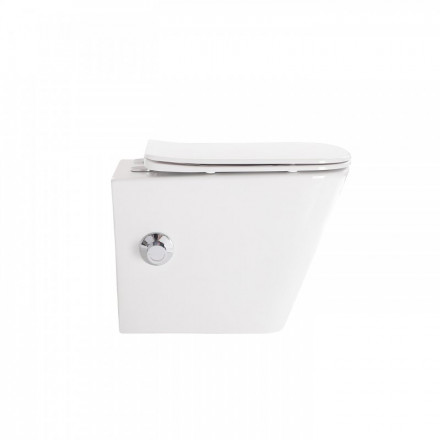 BelBagno Duo BB3103CHR-BS/SC Унитаз подвесной с сиденьем и креплением с функцией биде и смесителем