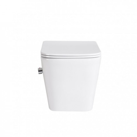 BelBagno Duo BB3103CHR-BS/SC Унитаз подвесной с сиденьем и креплением с функцией биде и смесителем