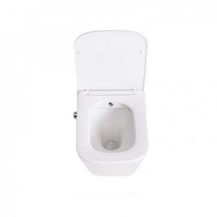 BelBagno Duo BB3103CHR-BS/SC Унитаз подвесной с сиденьем и креплением с функцией биде и смесителем