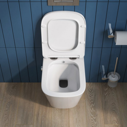 BelBagno Duo BB3103CHR-BS/SC Унитаз подвесной с сиденьем и креплением с функцией биде и смесителем