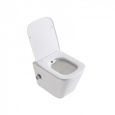 BelBagno Duo BB3103CHR-BS/SC Унитаз подвесной с сиденьем и креплением с функцией биде и смесителем