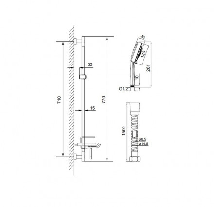 Iddis TSH1601 душевой гарнитур