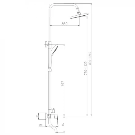 Haiba HB2414 Душевая система