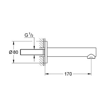 Grohe Concetto New 13280 001 Излив 17 см