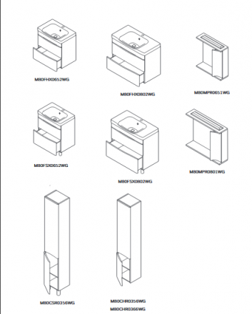 AM.PM Like M80FHX0652WG тумба под раковину 65 белая