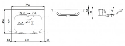 AM.PM Like M80FHX0652WG тумба под раковину 65 белая
