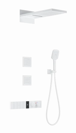 Wonzon &amp; Woghand WW-D4538-A-MW Душевая система с термостатом встраиваемая белый матовый