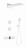 Wonzon &amp; Woghand WW-D4538-A-MW Душевая система с термостатом встраиваемая белый матовый