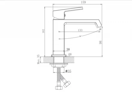 Haiba HB10575-8 Смеситель для раковины