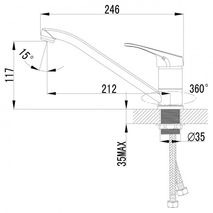 Lemark Partner LM6554C смеситель для кухни