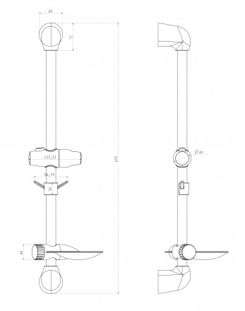 Lemark LM8065C Стойка для душа