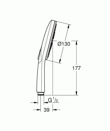 Grohe Rainshower SmartActive 130 26544000 Ручной душ