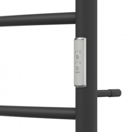 Point Афина PN04858PB П5 Полотенцесушитель электрический 500x800 (диммер справа, черный)