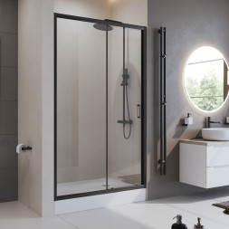 BelBagno UNO-195-BF-1-110-C-NERO душевая дверь