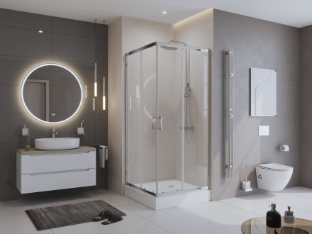 BelBagno UNO-195-A-2-85-C-Cr душевой уголок