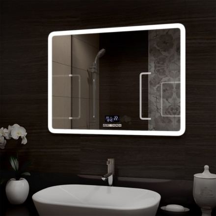 Континент Demure LED 800x600 зеркало с многофункциональной панелью