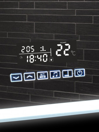 Континент Demure LED 800x600 зеркало с многофункциональной панелью