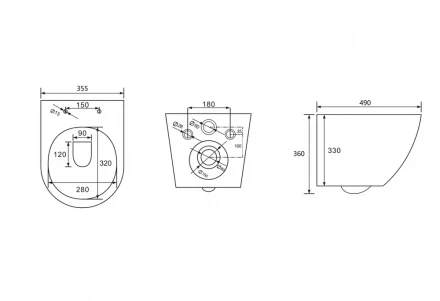 ABBER Bequem AC1101MBG унитаз