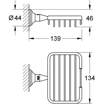 Grohe Essentials Authentic 40659001 Мыльница-решётка