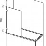 Ravak Brilliant BVS1-80 шторка для ванны 7U840A00Z1 Ravak Brilliant BVS1-80 шторка для ванны 7U840A00Z1