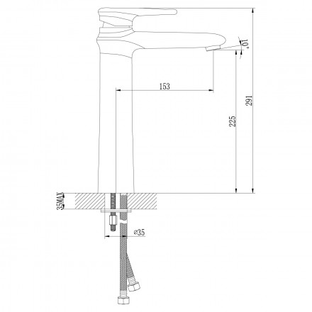 Lemark Status LM4409C смеситель для раковины