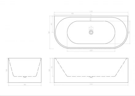 Ceruttispa CEZA&#039;S W акриловая ванна 170x80