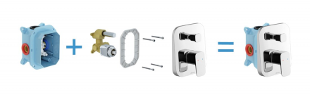 Ravak 10° Free TD F 065.00 Смеситель для душа с переключателем для R-box