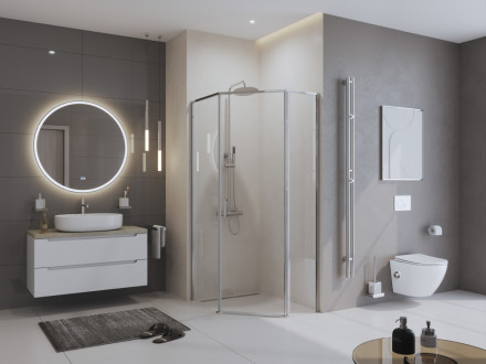 BelBagno UNO-195-PH-1-100/80-C-Cr душевой уголок