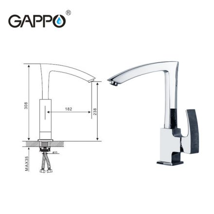 Gappo G4007 Смеситель для кухни