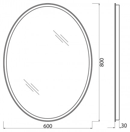 BelBagno SPC-VST-600-800-LED-BTNЗеркало